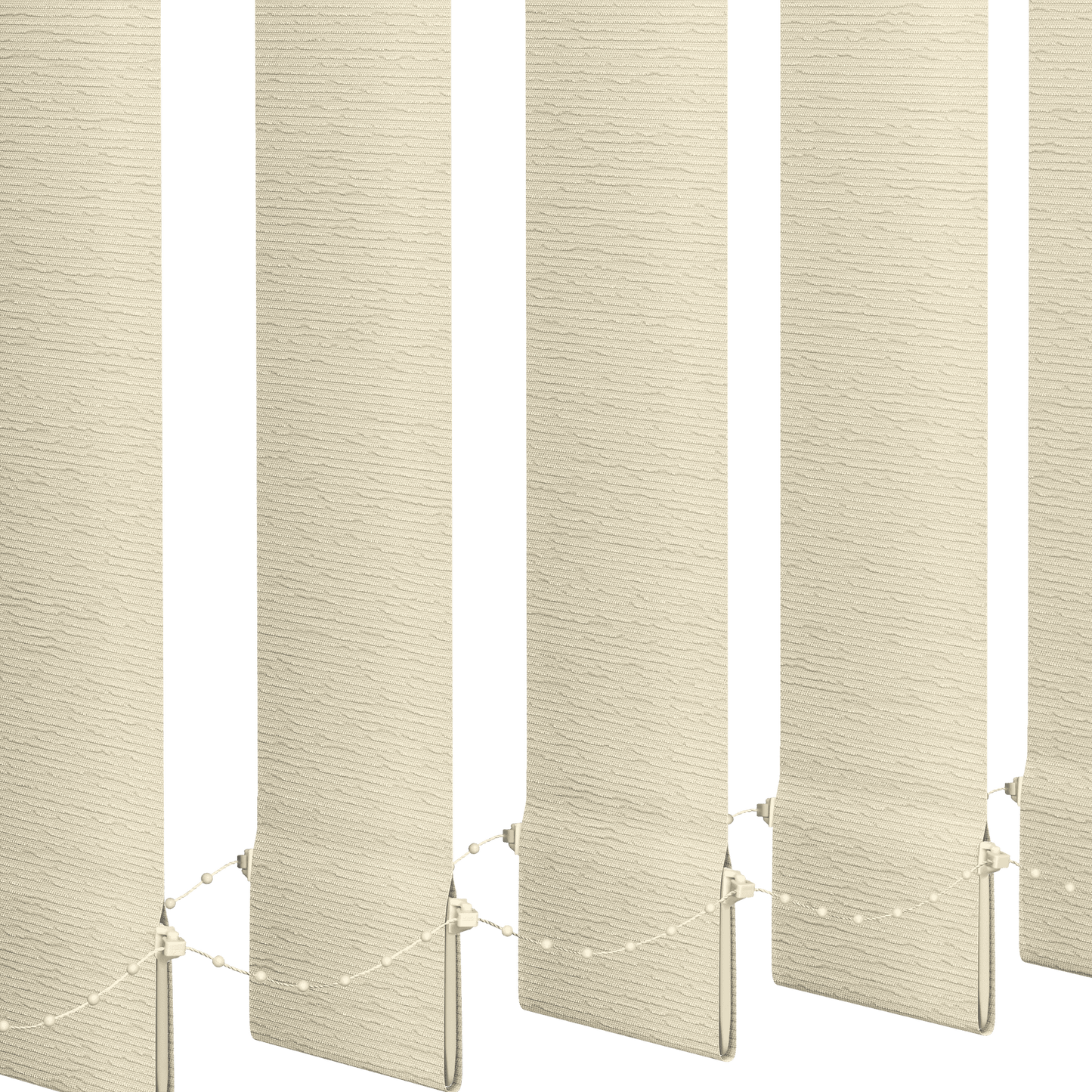 Tætvævet lamelgardin, Vega offwhite