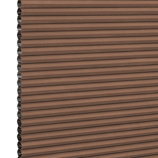 Mørklæggende Duette® gardin, Alfa terracotta