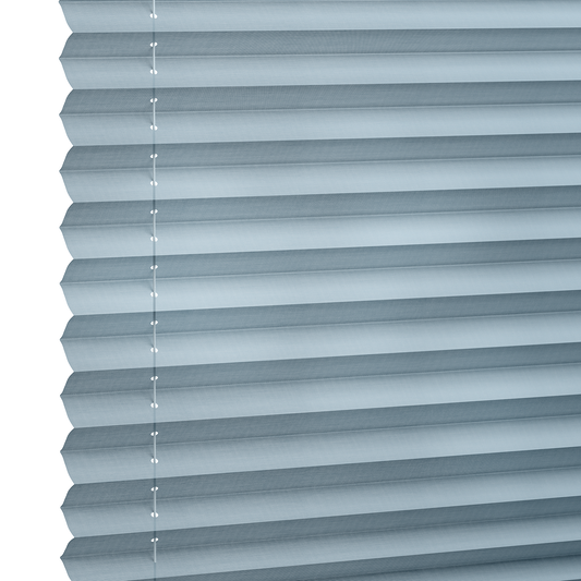 Transparent plisségardin, Horisont blå